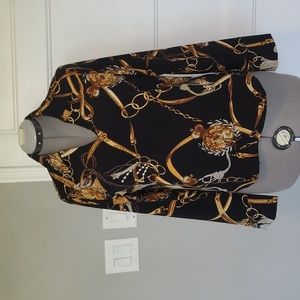 2 items for $25, Versace inspired printed blouse